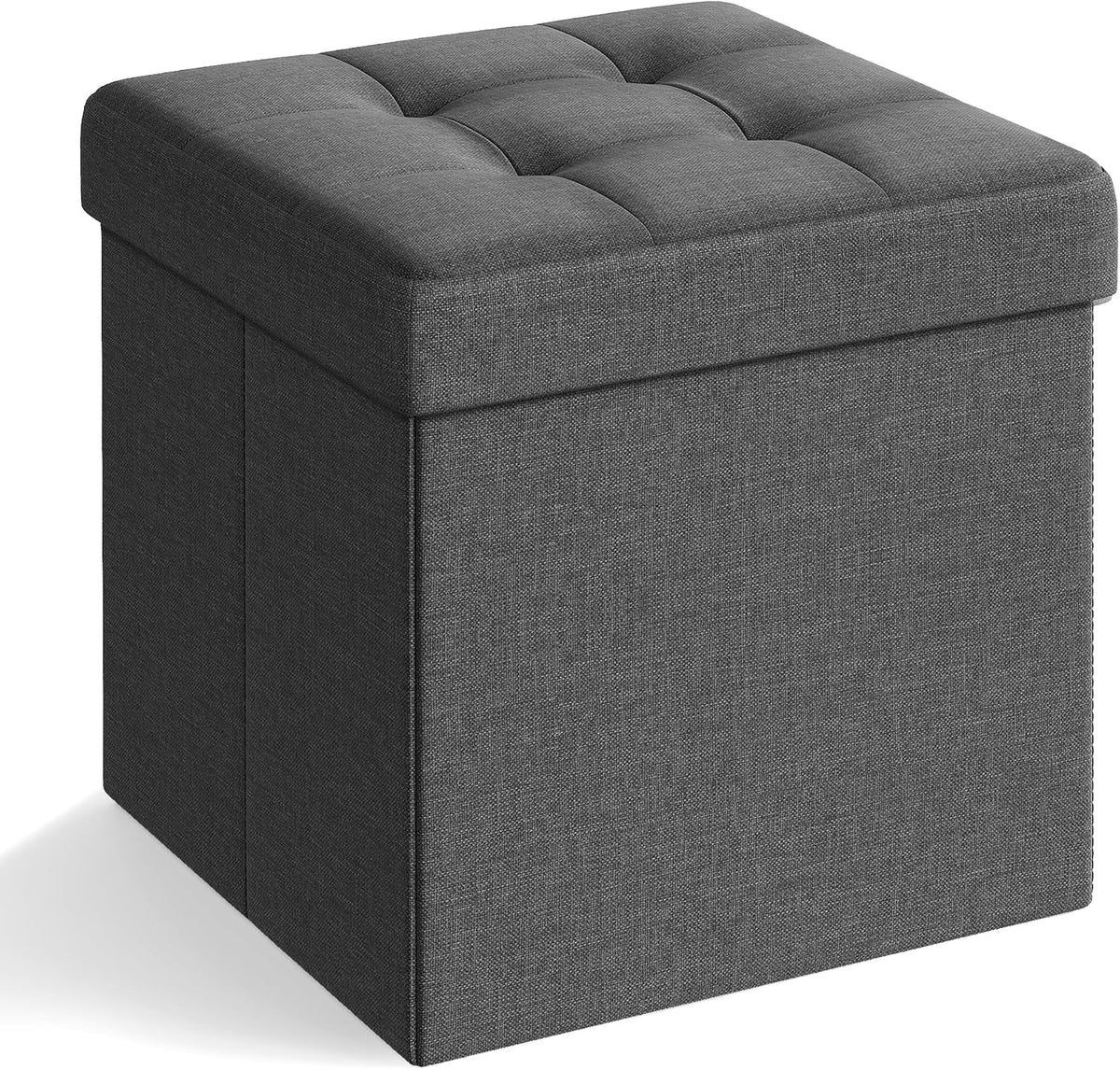 SONGMICS Folding Storage Ottoman, 15 x 15 x 15 in by SONGMICS