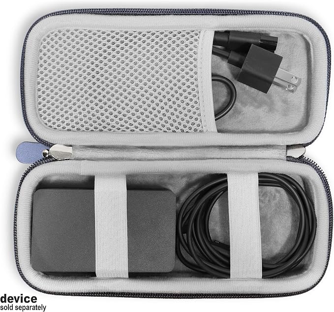 Case for Microsoft Surface Charger, Compatible with Surface Pro Series, Laptop Series, Go Series, and Studio Models — Portable Travel Organizer for Power Adapter and Cable(Midnight Blue) - Image 3