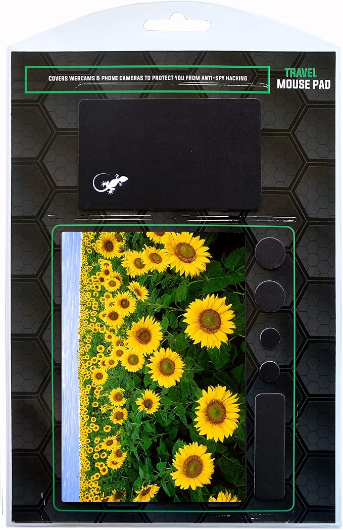 Adhesive Mouse Pad - Peel and Sticks to Any Surface - Travel Mouse Pad, Sticky for Any Surface - Excellent Tracking - Sunflowers - Image 9