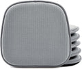 Shinnwa Dining Chair Cushions 6 Pack, Non Slip Indoor Chair Pads, U-Shaped Kitchen Seat Cushions, Set of 6, 15 x 16 Inches, Grey by Shinnwa