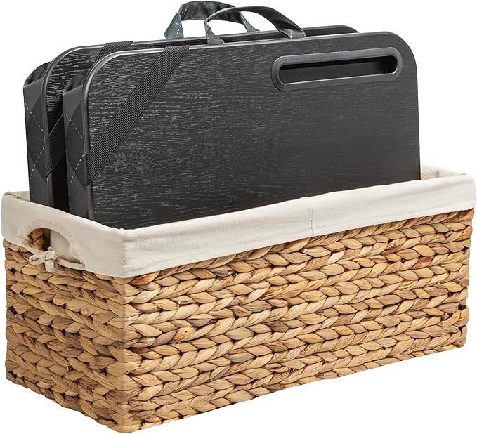LAPGEAR Designer Lap Desk – Gray Argyle, 2-Pack with Storage Basket by LapGear