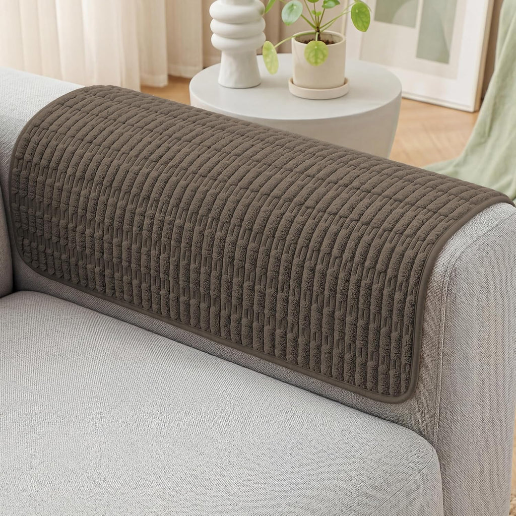 Foxdecor Couch Arm Covers for Sofa Arm Chair Covers Set of 2 by Foxdecor