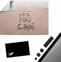 Mouse Pad Adhesive Bottom - Sticks to Any Surface - Portable - Webcam Covers and Screen Cleaner Included (YES You CAN) by GeckoTravelTech