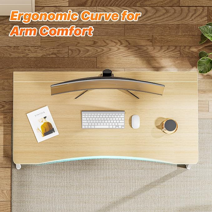 Huuger Folding Desk for Small Spaces, 39.4 Inch Foldable Computer Table | Easy Assembly, Small Writing Work Office Computer Desk, for Home Office, Study, Bedroom, Dorm, Space Saving, Oak - Image 5