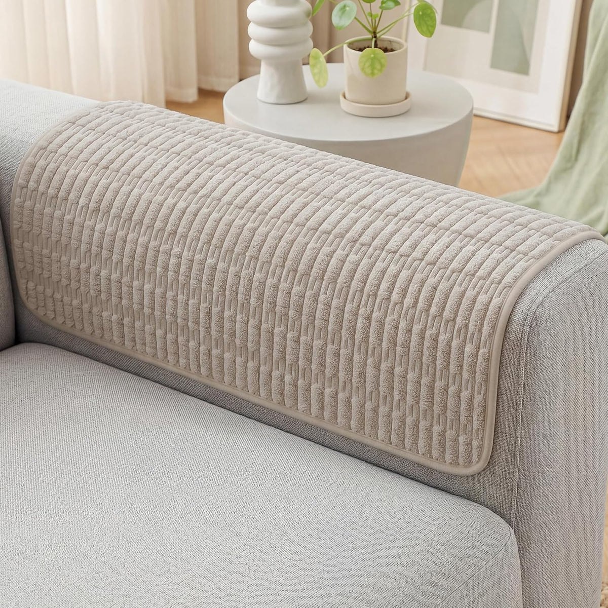 Foxdecor Couch Arm Covers for Sofa Arm Chair Covers Set of 2 by Foxdecor