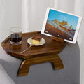 BLUEWEST Octagonal Sofa Arm Tray, Couch Armrest Table, 360° Phone Holder by BLUEWEST