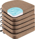 Nordjager Chair Cushions for Dining Chairs, 6 Pack Memory Foam Cushion | 2.5" Thick Chair Cushion; Waterproo Surface with 17" x 16" Size for Kitchen & Dining Chairs, Secure Ties and Washable Cover. by Nordjager