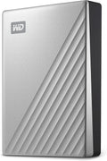 WD 2TB My Passport Ultra, Silver, Portable External Hard Drive, backup software with defense against ransomware, and password protection, USB-C and USB 3.1 - WDBC3C0020BSL-WESN by WD