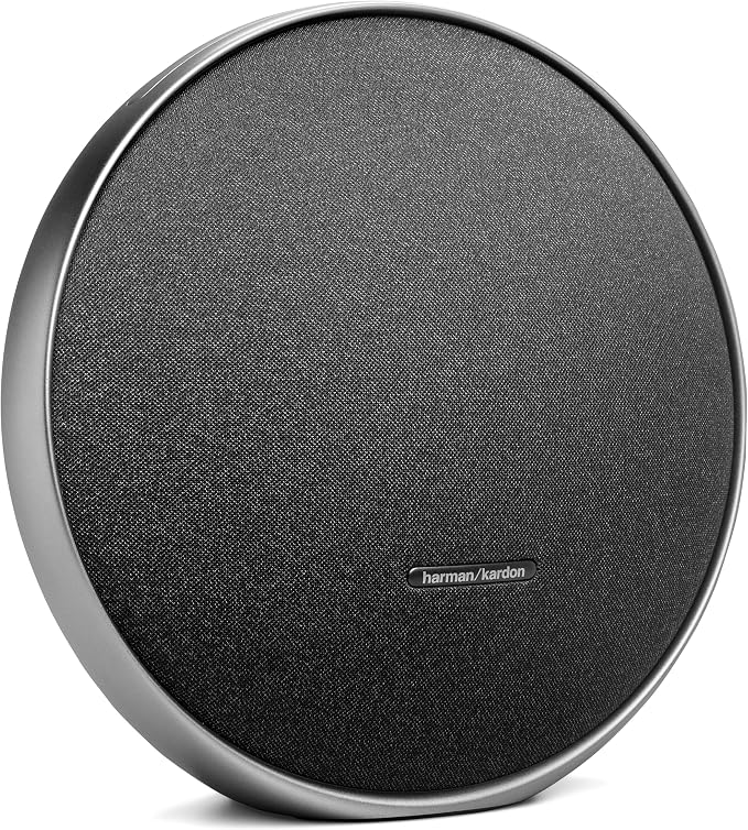 Harman Kardon Onyx Studio 9 - Portable Stereo Bluetooth Home Speaker with Built-in Battery and USB Charging, self-Tuning, and Multi-Speaker Connection by Auracast - Black by Unknown