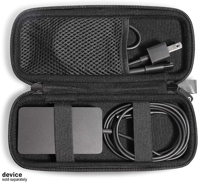 Charger Case for Microsoft Surface Devices, Compatible with Surface Pro Series, Laptop Series, Go Series, and Studio Models — Portable Hard Shell Travel Organizer for Power Adapter and Cable - Image 3