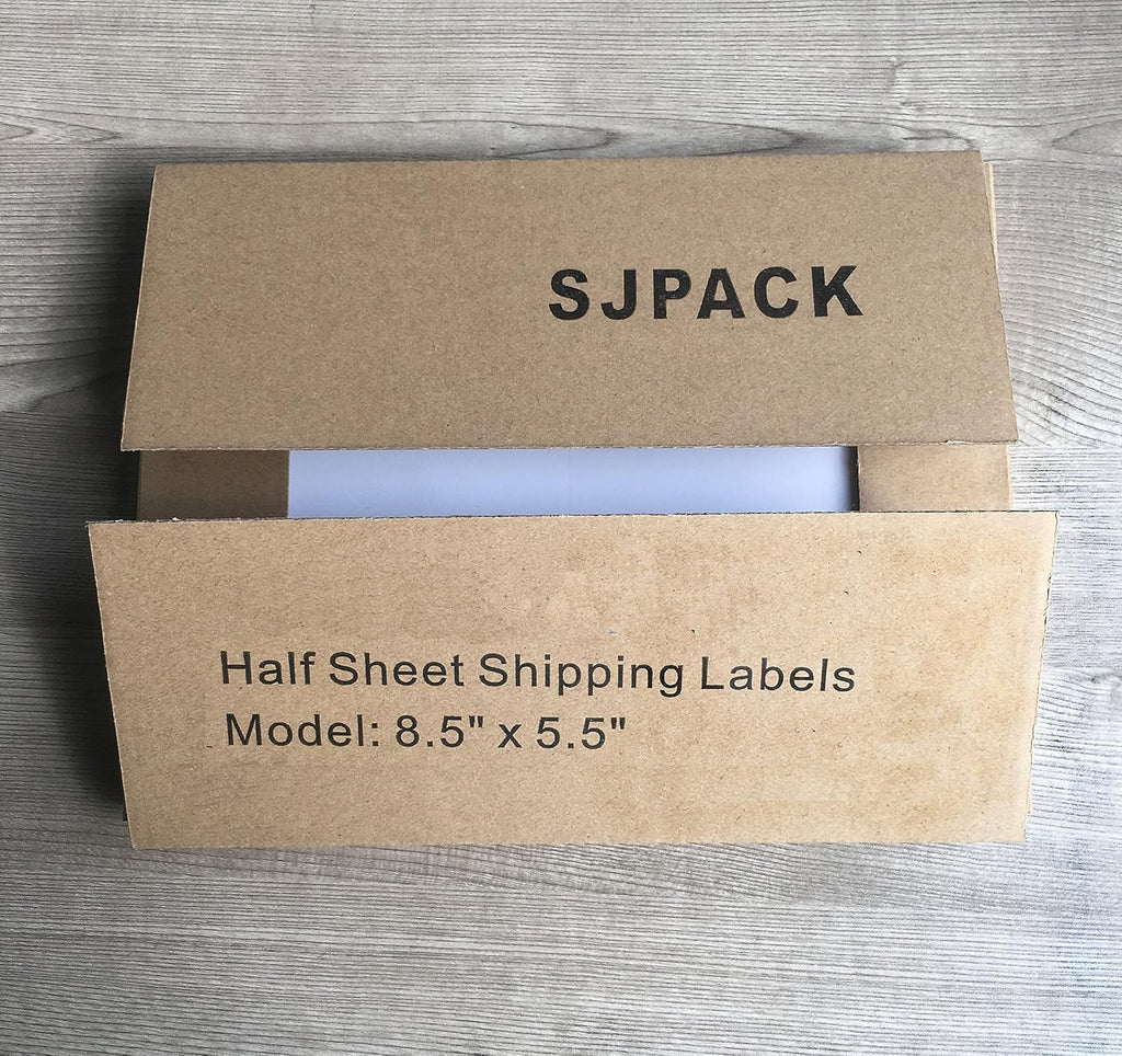 1600 Half Sheet Laser/Ink Jet Shipping Labels Mailing Blank White Labels - Image 5