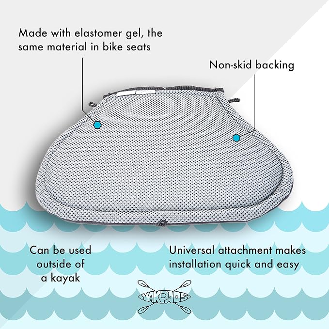 Cushioned Seat Pad, Gel Seat Pad for Kayaks, Portable Seat Cushion for Outdoor Watersports and Recreation - Cascade Creek (Paddle Saddle) - Image 4
